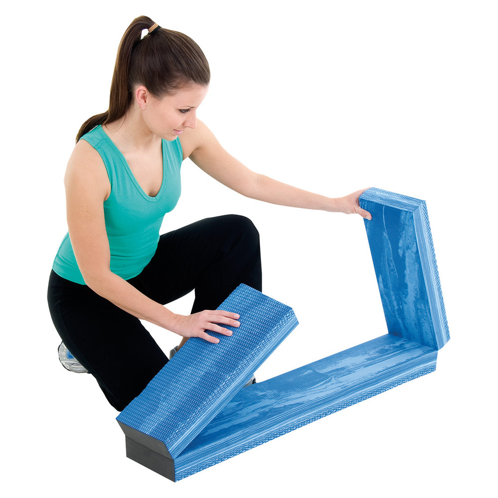 Round Foam Balance Pad Wobble Board Yoga Pilates Physio Posture Stability Gym 