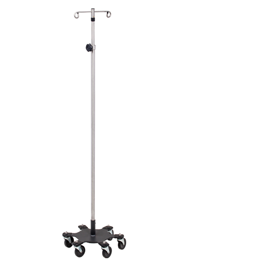 Infusion Stand for Clinic or Home color : Style 2 4 Hooks Height Adjustable Deluxe Drip Stand Medical Stainless Steel Portable with 5 Wheels