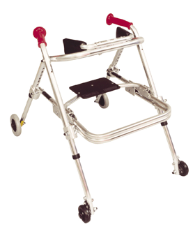 Toddlers' Upright Walker with 4 Wheels & Seat Cushion - Progressive  Mobility Aid Rollator for Kids, Girls, Boys & Teens - Medical, Safe & Fun!